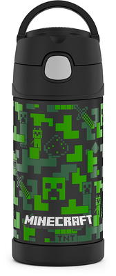 Thermos Kids Stainless Steel Vacuum Insulated Funtainer Straw Bottle,  Minecraft, 12 fl oz - Yahoo Shopping