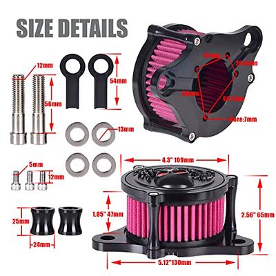Motorcycle CNC Air Cleaner Intake Filter Kit For Harley Sportster XL883  XL883N XL883R XL1200 Iron 883 Forty Eight XL1200X 2004-2018 CNC 3D Skeleton  Reuseable (Air Filter Kit) - Yahoo Shopping