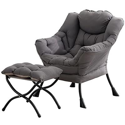 Tiita Lazy Chair with Ottoman Modern Large Accent Lounge Chair