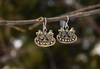 Viking Ship Earrings in Bronze Or Sterling Silver, Handmade Norse Jewelry  For Women, Unique Gift Her - Yahoo Shopping