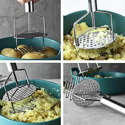 Heavy Duty Stainless Steel Potato Masher,Professional Sturdy