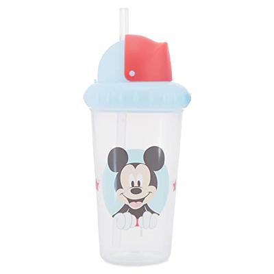 Toddler Sippy Cups for Girls| 10 Ounce Minnie Mouse Sippy Cup Pack of Two with Straw and Lid | Durable Blue Leak Proof Travel Water Bottle for