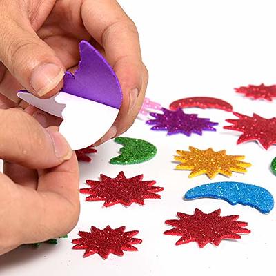 Glitter Star Shape Foam Self-Adhesive EVA Stickers Scrapbooking