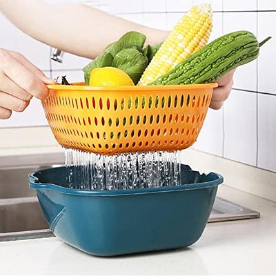 Mueller Large 5L Salad Spinner Vegetable Washer with Bowl, Anti