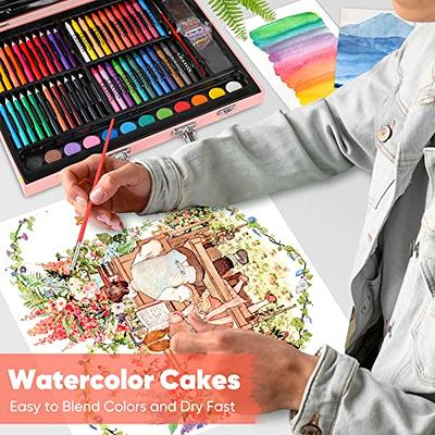 150pcs Kids Art Supplies, Portable Painting & Drawing Art Kit for Kids With  Oil Pastels, Crayons, Colored Pencils, Watercolor Pens Art Set for Girls