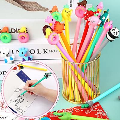 Cooapen 10 Pieces Cute Pens Cartoon Flower Pattern Pens Colored Gel Pen  0.5mm Fine Point Assorted Color Gel Ink Pens for School Office Kids  Students Present - Yahoo Shopping