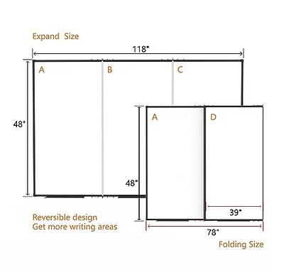 JILoffice Large Magnetic White Board, Dry Erase Board 60 x 40 Inch