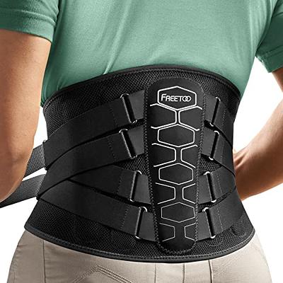 RiptGear Back Brace for Back Pain Relief and Support for Lower Back Pain - Lumbar  Support and Back Pain Relief - Lumbar Brace and Back Support Belt for Men  and Women 