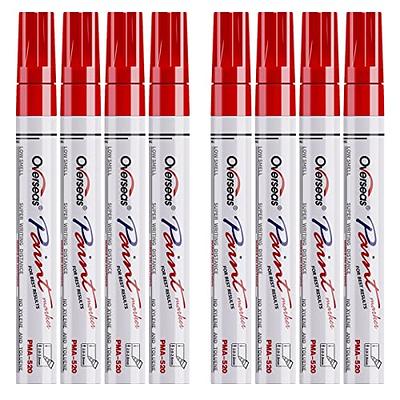 Paint Pens Paint Markers - Red Permanent Markers 8 Pack, Oil Based  Waterproof Quick Dry Medium Tip Marker Pen for Metal, Wood, Fabric, Plastic,  Rock, Stone, Mugs, Canvas, Glass, Art Craft - Yahoo Shopping