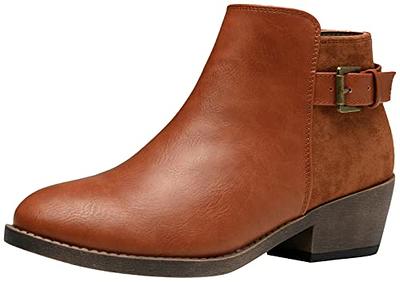  Jeossy Women's Ankle Boots Thick Heel Low Heeled Booties for  Women | Ankle & Bootie