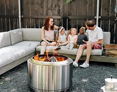 Solo Stove Stainless Steel Smokeless Bonfire Fire Pit with Removable Ash  Pan, 19.5 x 14-in