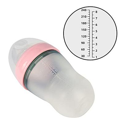 Squeezy Silicone Anti-Colic Bottle - 8 oz, Pink