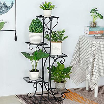 5 Tier Plant Stand Indoor Outdoor, Tall Flower Display Stand