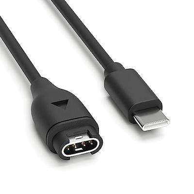 Charger Cable for Garmin Watch with Extra Type C Adapter, 3.3ft USB  Charging & Data Transfer Cord for Fenix 7/7S/7X, Instinct 2/2S/Solar,  Vivoactive