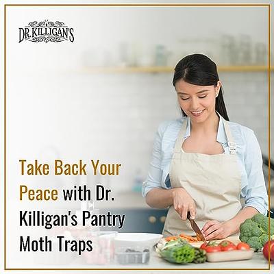 Dr. Killigan's Premium Clothing Moth Traps with Pheromones Prime |  Non-Toxic Clothes Moth Trap with Lure for Closets & Carpet | Moth Treatment  