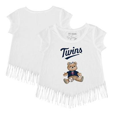 Apparel Girl's Minnesota Twins Tie Dye V-Neck T-Shirt