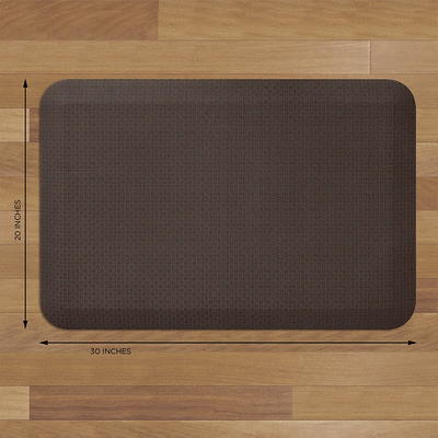 GelPro Anti-Fatigue Flatweave Kitchen Floor Mat, Brownie, 20x 30