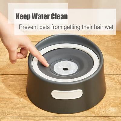 4L Stainless Steel Dog Water Bowl,No Spill Travel Feeder Dispenser for Dogs  Cats