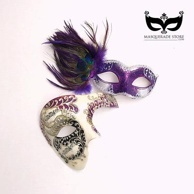 Luxury Mask – Men's Venetian Masquerade Mask – Variety of Colors