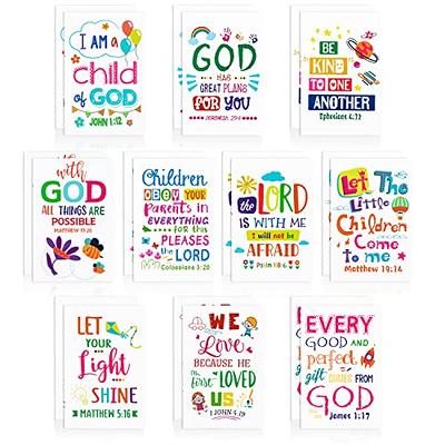 2 Sheets Christian Daily Bible Stickers Religious Inspirational