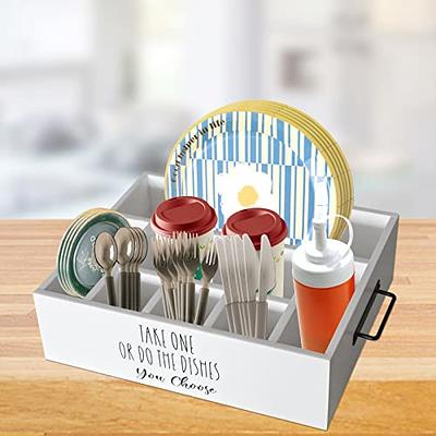 Paper plate holder napkin dispenser -3010