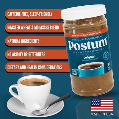 Postum Wheat Bran & Molasses Coffee Substitute - Natural Blend Coffee  Alternative (3 x 8oz) - Tasty, Rich, Healthy Coffee Alternative Caffeine  Free for Breakfast, Gourmet & Pantry Pack - Yahoo Shopping