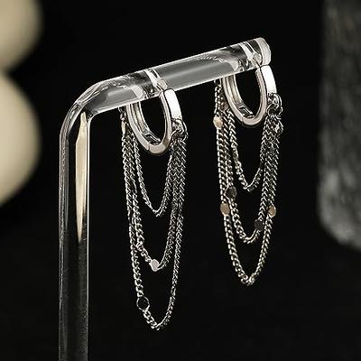 Ritach Trendy Gold Huggie Hoop Earrings for Women Shiny 925