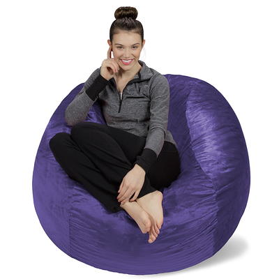 5' Large Bean Bag Chair With Memory Foam Filling And Washable