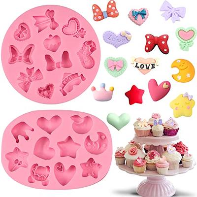 3 Pack Star Shapes Silicone Candy Mold Non-stick Fondant Baking