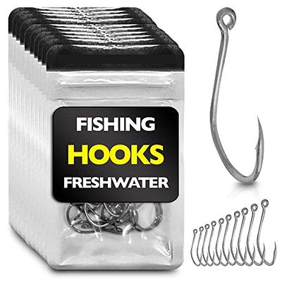 10pcs/Box High Carbon Steel Wacky Rig Hooks Weedless Barbed Fishig