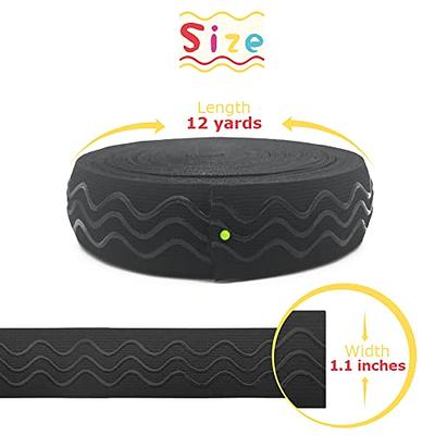 SmiLife Silicone Gripper Tape for Clothing, 1.1 Inches Non-Slip Gripper  Elastic for Sewing, Silicone Gripper Elastic Band, 12 Yards, Black - Yahoo  Shopping