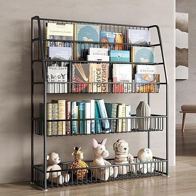 IFANNY Toy Storage Organizer, 2-Tier Kids Bookshelf, 5 Cube Kids