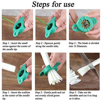 Green Onion Shredder, Stainless Steel Scallion Slicer Shred Silk The Cutter  Vegetable Chopper