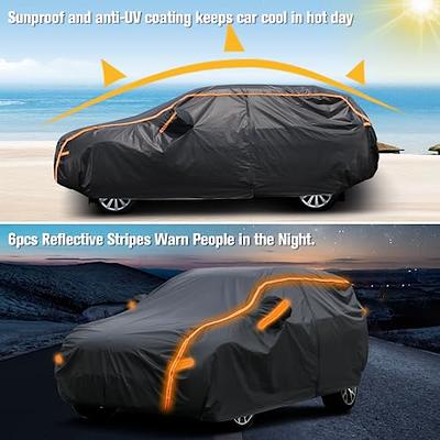 SEAZEN 6 Layers SUV Car Cover Waterproof All Weather, Outdoor Full Exterior  Car Covers for Automobiles