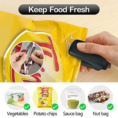 Bag Sealer Bags Heat Sealer for Plastic Food Potato Chip Bag, Mini
