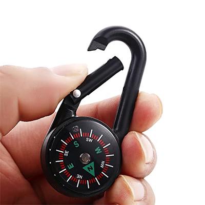 Outdoor Multifunctional Hiking Metal Carabiner Mini Compass