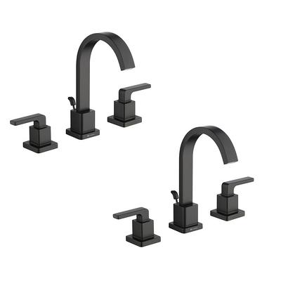 Glacier Bay Farrington Single Hole Single-Handle High-Arc Bathroom Faucet in Polished Chrome (2-Pack), Grey