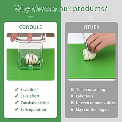 Vegetable Chopper - Vegetable Slicer - Fruit Chopper with Container - Pro  Soft Food Chopper - Green Slicer Dicer Cutter - 2 Blades - Yahoo Shopping