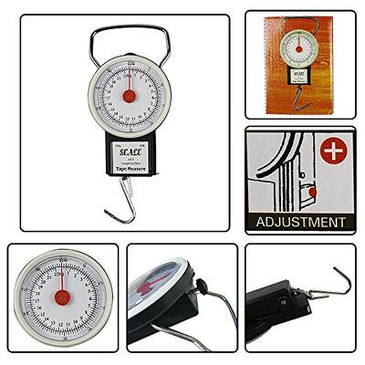 Digital Hanging Scale Mechanical Kitchen and Fishing Scale Multi-Purpose  Portable Hand Held Dial Weight Scale with Tape Measure (50 Lbs / 22Kg) -  Yahoo Shopping