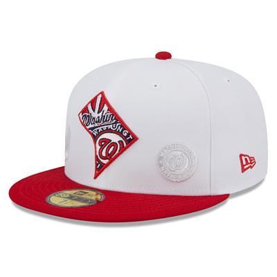 Men's New Era Red Washington Nationals 2023 MLB Father's Day 39THIRTY Flex Hat Size: Small/Medium
