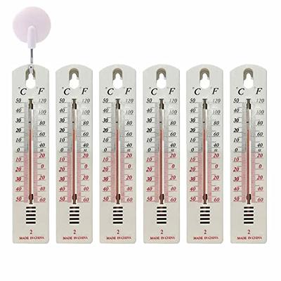 3PCS Wall Thermometer Indoor Outdoor Mount Garden Greenhouse Home