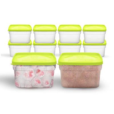 10 Count] Round Clear Food Storage Container With Lids, Perfect For Meal  Prep Soup, Ice Cream, Freezer, Dishwasher And Microwave Safe