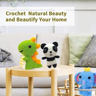 Yanpoake Crochet Kit for Beginners, 3PCS Crocheting Animal Kit for Adults  and Kids, Crochet Starter Knitting Kit for Complete Beginners with