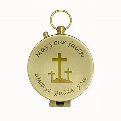 BRASS COMPASS FOR Religious Gifts, Confirmation Gifts, Baptism