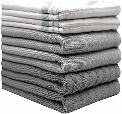 Urban Villa Christmas Kitchen Towels (20x30 Inches 6 Pack) Extra Large  Premium Dish Towels for Kitchen Black & White Dish Cloths Highly Absorbent  100%