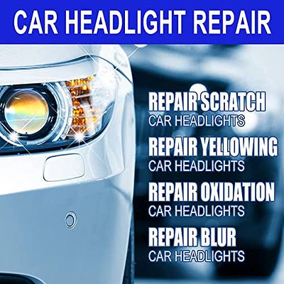 Car Headlight Restoration Set Fluid Repair Kit Plastic Light Polish Cleaner  Fast