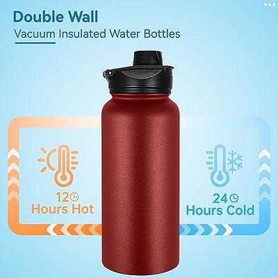 Coldest Sports Water Bottle - 32 oz (Straw Lid), Leak Proof