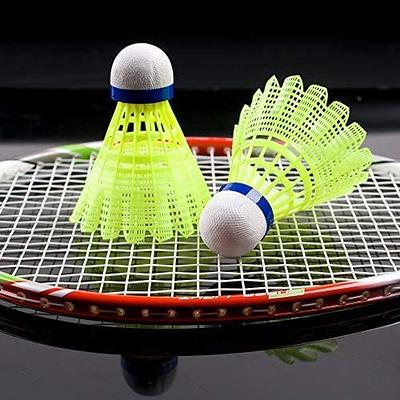 Senston Badminton Rackets Set of 4, Badminton Set for Outdoor Backyards  Gym, Lightweight Badminton Rackets 4 Pack with 6 Nylon Shuttlecocks