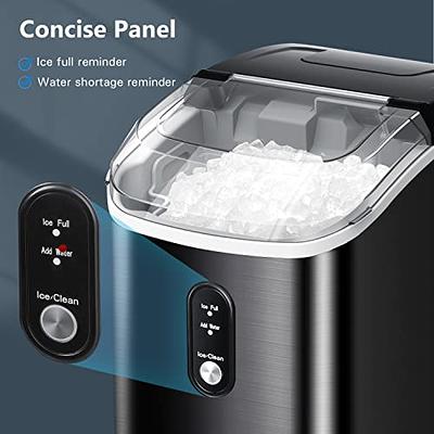 R.W.FLAME Nugget Ice Maker Countertop, Portable Pebble/Pellet Ice