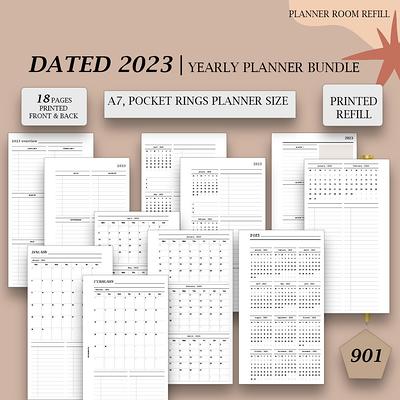  A7 Planner Refill, A7 Agenda Refill Daily Plan for